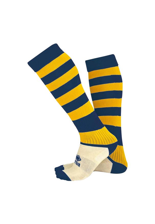 ERREA - Skarpetki Errea zone. Kolor: niebieski, wielokolorowy, żółty. Materiał: materiał. Sport: piłka nożna