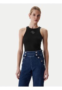Guess Top W6RP39 KD092 Czarny Regular Fit. Kolor: czarny. Materiał: syntetyk #1