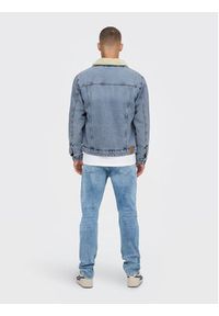 Only & Sons Kurtka jeansowa Louis 22022971 Niebieski Regular Fit. Kolor: niebieski. Materiał: jeans, bawełna