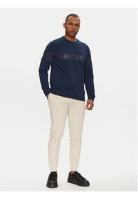 Guess Bluza Z5GQ09 K6ZS1 Granatowy Regular Fit. Kolor: niebieski. Materiał: bawełna #3