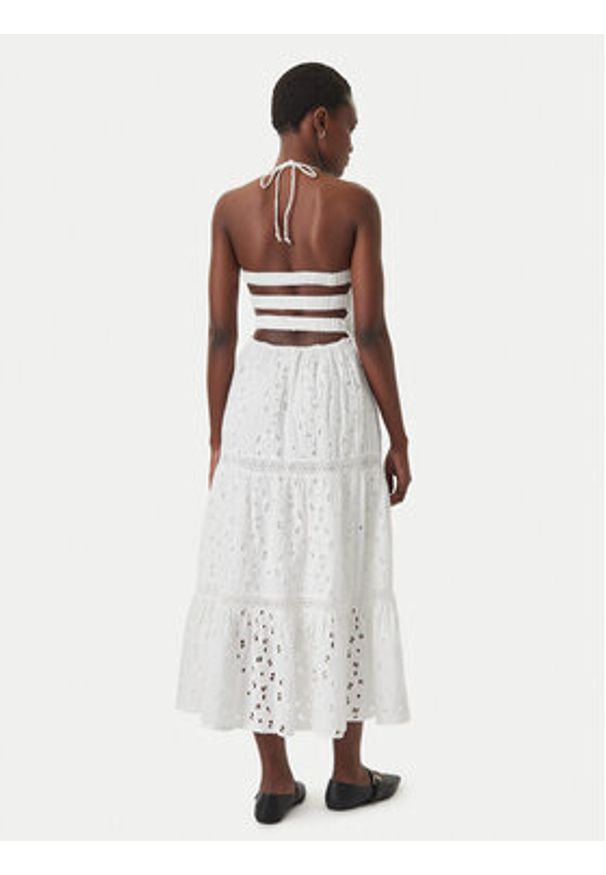 Iconique Sukienka letnia Sirya IC26-007 Biały Regular Fit. Kolor: biały. Materiał: bawełna. Sezon: lato