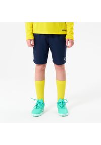 KIPSTA - Spodenki piłkarskie dla dzieci Kipsta Viralto Club. Kolor: niebieski. Materiał: poliamid, elastan, materiał, poliester. Sezon: lato. Styl: sportowy