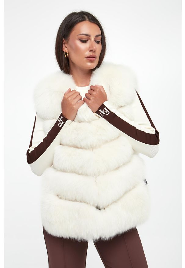 Suprema - Kamizelka damska futrzana z lisa SUPREMA. Materiał: futro