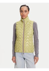 K-Way Bezrękawnik Viole K3122IW Zielony Slim Fit. Kolor: zielony. Materiał: syntetyk. Długość rękawa: bez rękawów