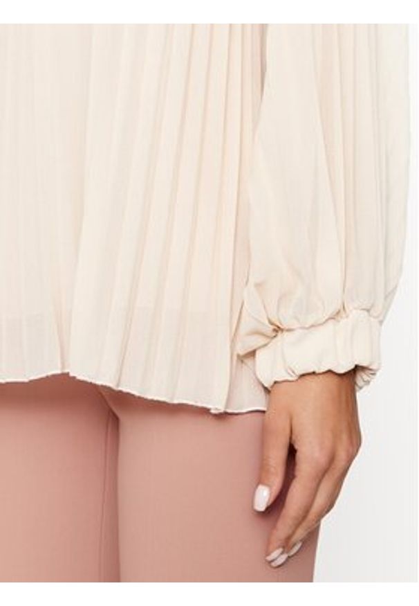Dixie Bluzka C319Z019A Beżowy Relaxed Fit. Kolor: beżowy. Materiał: syntetyk
