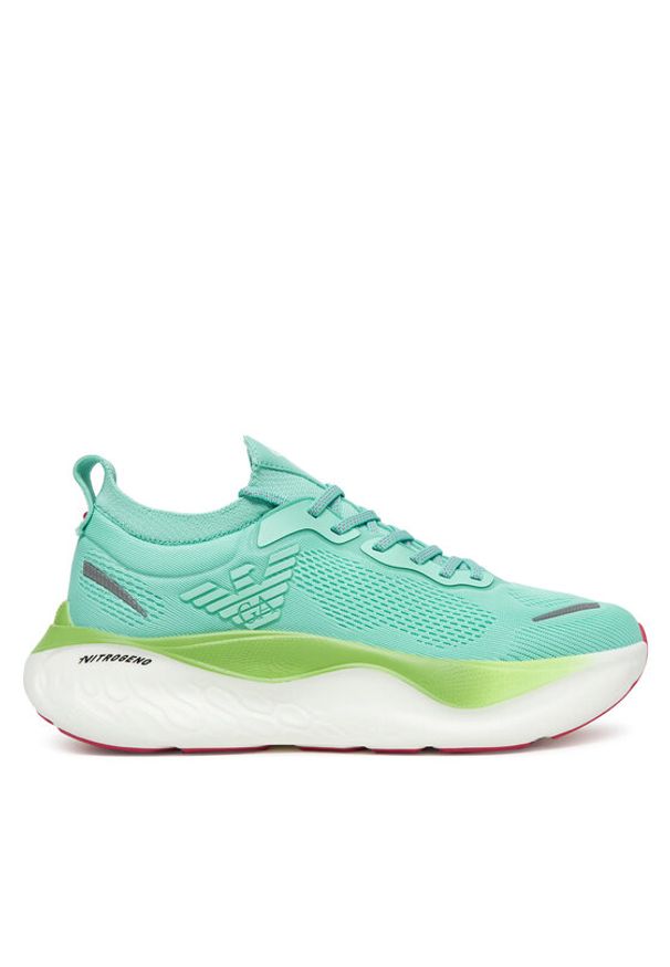 EA7 Emporio Armani Sneakersy X8X246 XK443 D134 Błękitny. Kolor: niebieski. Materiał: materiał