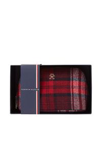 TOMMY HILFIGER - Tommy Hilfiger Kosmetyczka Washbag Check AW0AW158570GZ Czerwony. Kolor: czerwony. Materiał: materiał