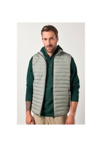JAY-PI - Męska Lekka kamizelka pikowana belly fit outdoor do rozm. 8XL. Kolekcja: plus size. Kolor: szary. Materiał: poliester, materiał