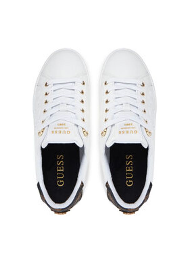 Guess Sneakersy FLJRON FAL12 Biały. Kolor: biały. Materiał: skóra
