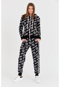 Just Cavalli - JUST CAVALLI Czarne damskie spodnie dresowe Logo Tigre, Rozmiar S. Kolor: czarny. Materiał: dresówka #3