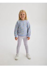 Reserved - Bawełniane legginsy - lawendowy. Kolor: fioletowy. Materiał: bawełna #1