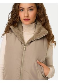 only - ONLY Bezrękawnik Dana 15348986 Beżowy Regular Fit. Kolor: beżowy. Materiał: syntetyk. Długość rękawa: bez rękawów #5