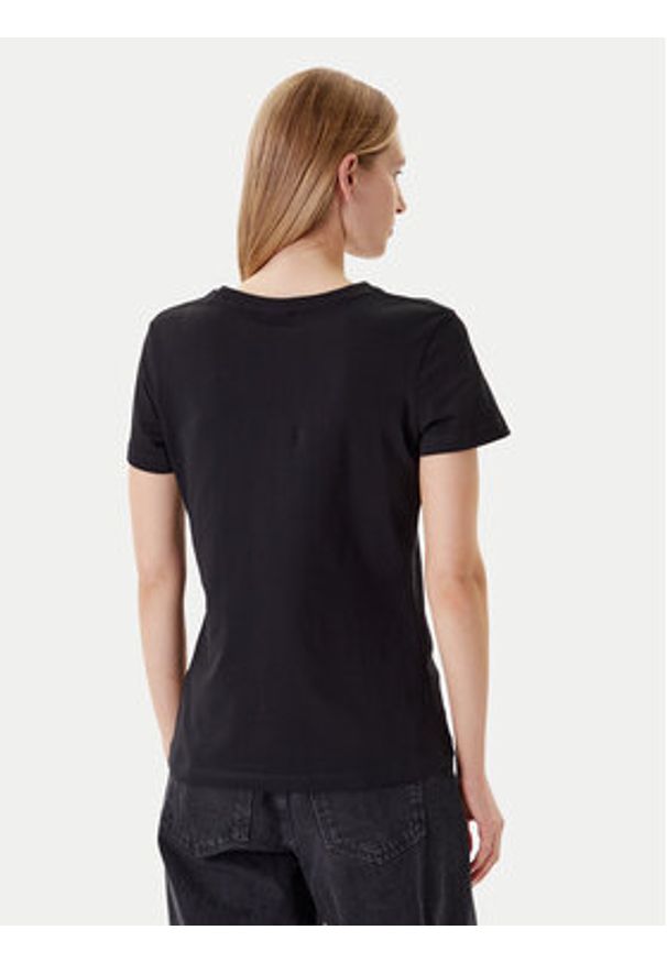 Guess T-Shirt V5YI03 I3Z14 Czarny Regular Fit. Kolor: czarny. Materiał: bawełna