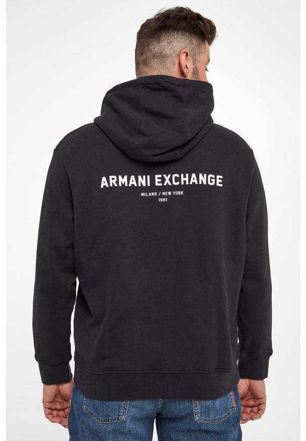 Armani Exchange - Bluza męska z kapturem ARMANI EXCHANGE. Typ kołnierza: kaptur