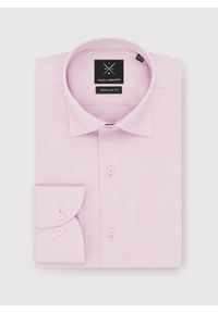 Pako Lorente - PAKO LORENTE – Koszula męska z długim rękawem w kolorze różowym. Typ kołnierza: kołnierzyk włoski. Kolor: różowy. Materiał: bawełna. Długość rękawa: długi rękaw. Długość: długie. Wzór: gładki. Styl: elegancki #5