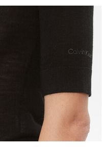 Calvin Klein Body K20K205990 Czarny Slim Fit. Kolor: czarny. Materiał: wełna