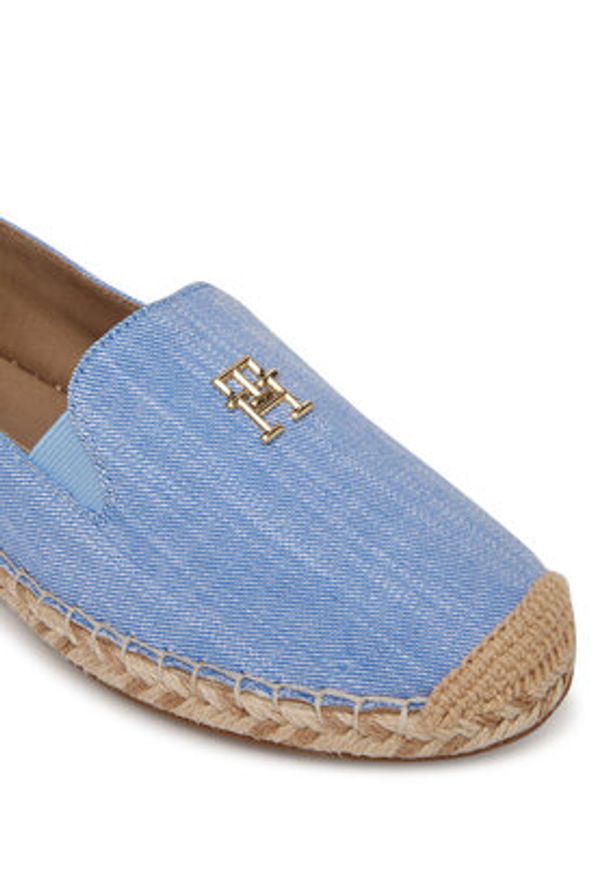 TOMMY HILFIGER - Tommy Hilfiger Espadryle Chambray Espadrille FW0FW08539 Niebieski. Kolor: niebieski. Materiał: materiał