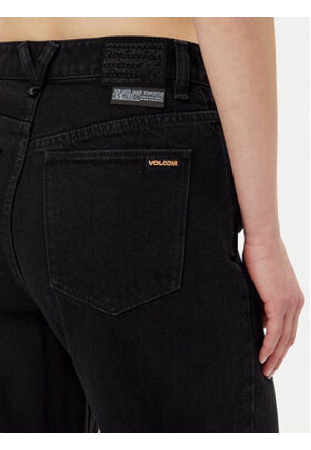 Volcom Jeansy Wellow B1912301 Czarny Loose Fit. Kolor: czarny