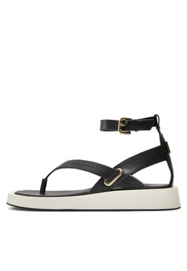 DKNY Sandały K1493527 Czarny. Kolor: czarny. Materiał: skóra