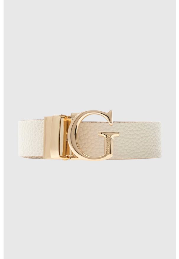 Guess - GUESS Beżowy pasek damski Calista H30. Kolor: beżowy
