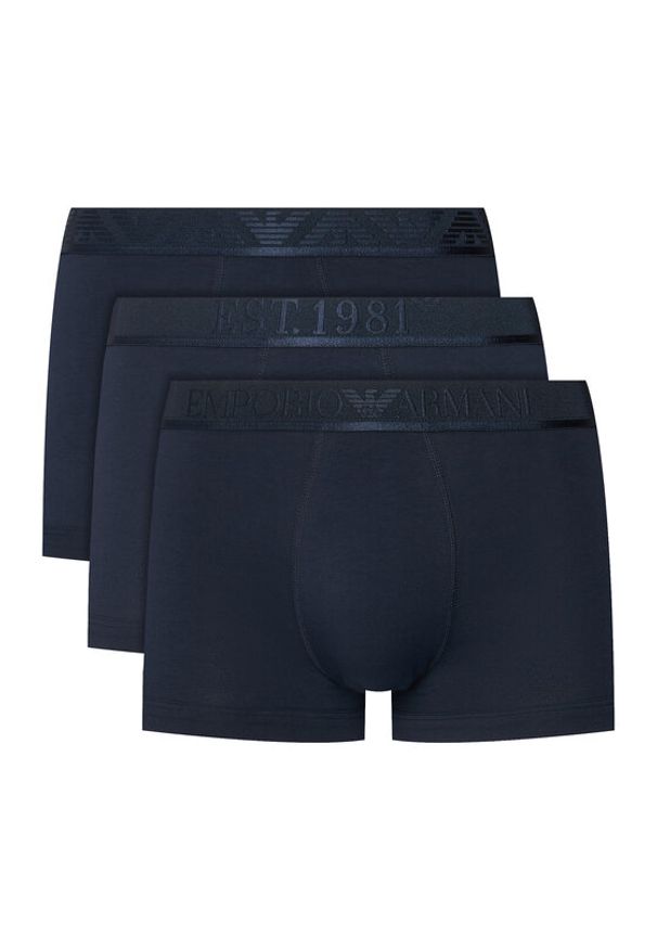Emporio Armani Underwear Komplet 3 par bokserek EM000259 AF10780 MB254 Granatowy. Kolor: niebieski. Materiał: bawełna