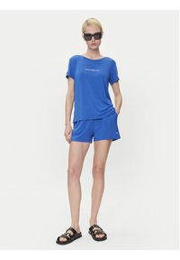 Emporio Armani Szorty sportowe EW000781 AF12192 UA012 Niebieski Regular Fit. Kolor: niebieski. Materiał: wiskoza #3