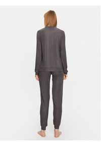SELMARK - Selmark Piżama Basica P6073 Szary Regular Fit. Kolor: szary. Materiał: syntetyk #7