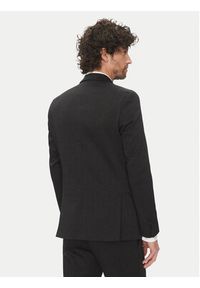 Karl Lagerfeld - KARL LAGERFELD Marynarka 155244 552042 Czarny Regular Fit. Typ kołnierza: dekolt w karo. Kolor: czarny. Materiał: bawełna, syntetyk #7
