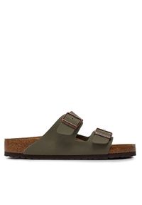 Klapki Birkenstock. Kolor: szary. Materiał: nubuk #1