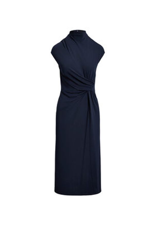 Lauren Ralph Lauren - LAUREN RALPH LAUREN Sukienka koktajlowa 200P03732001 Granatowy Slim Fit. Kolor: niebieski. Materiał: syntetyk. Styl: wizytowy