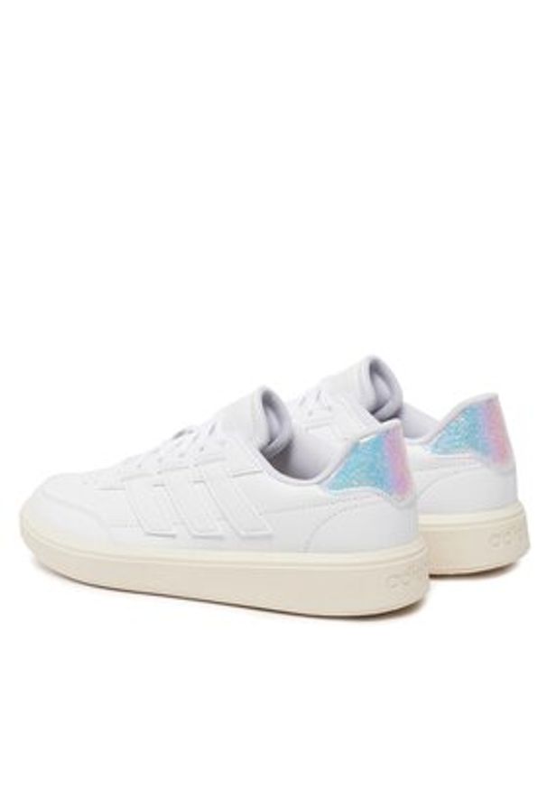 Adidas - adidas Sneakersy Courtblock IF6464 Biały. Kolor: biały. Materiał: skóra