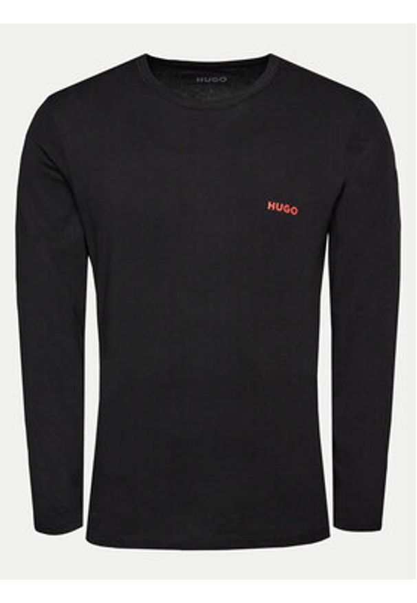 Hugo - HUGO Komplet longsleeve 50492631 Czarny Regular Fit. Kolor: czarny. Materiał: bawełna. Długość rękawa: długi rękaw