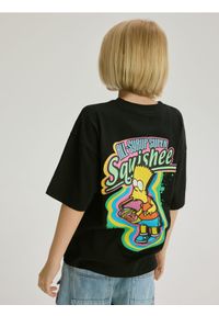 Reserved - T-shirt The Simpsons - czarny. Kolor: czarny. Materiał: bawełna, dzianina #1