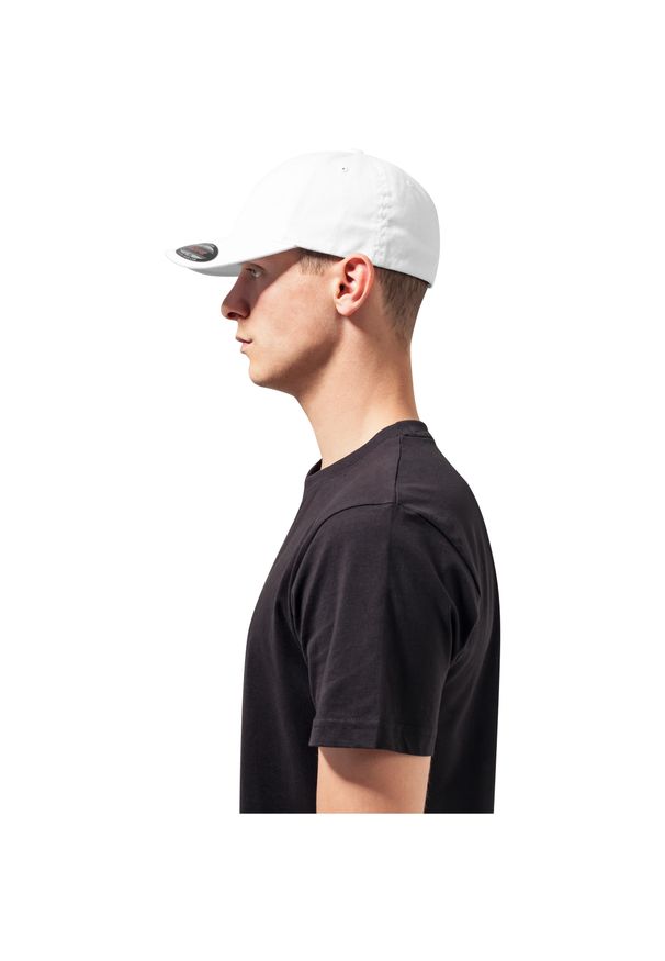 FLEXFIT - Czapka Flexfit cotton dad. Kolor: biały