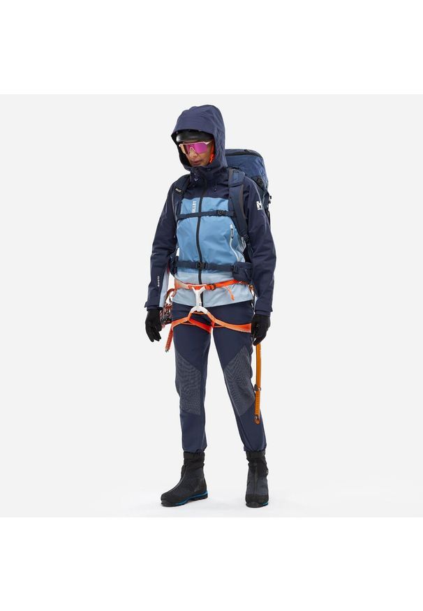 Kurtka trekkingowa damska Millet Kamet GoreTex Jkt W wodoodporna active fit. Kolor: niebieski. Materiał: gore-tex. Technologia: Gore-Tex. Sport: turystyka piesza