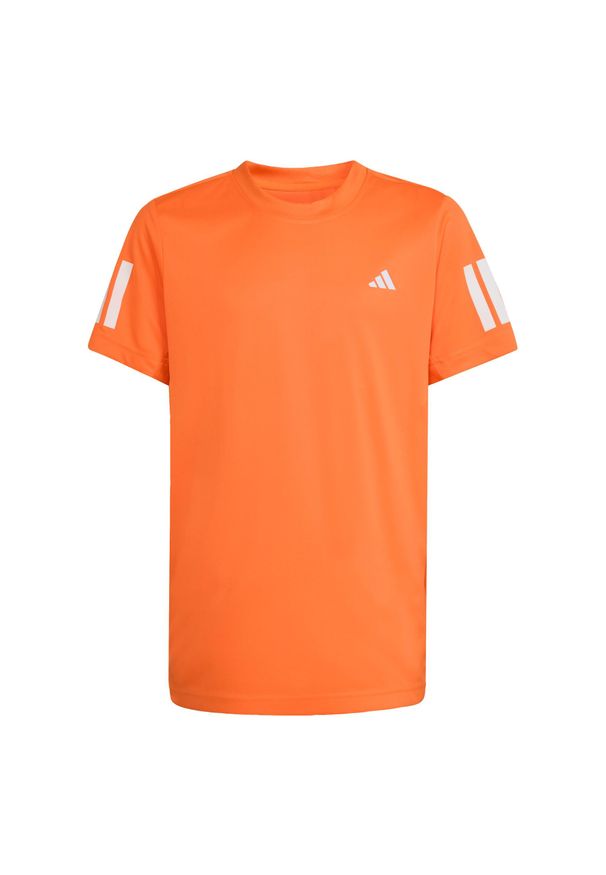 Adidas - Koszulka Club Tennis 3-Stripes Kids. Kolor: pomarańczowy. Technologia: ClimaCool (Adidas). Sport: tenis