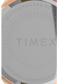 Timex zegarek TW2V23700 Peyton with Floral Markers damski kolor złoty. Kolor: złoty. Materiał: skóra, materiał #2
