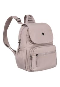 Plecak damski Peterson PTN CSM-13 liliowy. Kolor: liliowy. Materiał: poliester. Styl: casual