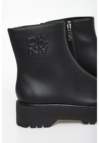 Botki damskie skórzane DKNY. Materiał: skóra #3
