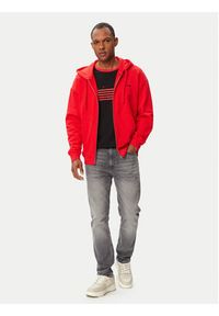 Hugo - HUGO Bluza Dapozip 50548651 Czerwony Relaxed Fit. Kolor: czerwony. Materiał: bawełna #5