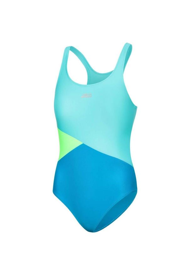 Strój jednoczęściowy pływacki dla dzieci Aqua Speed Pola. Kolor: niebieski, zielony, turkusowy, wielokolorowy