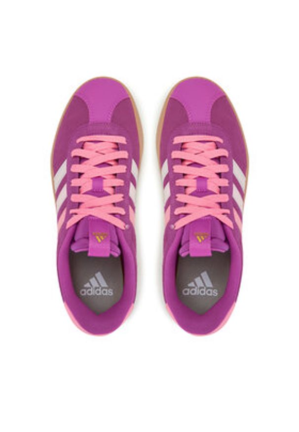 Adidas - adidas Sneakersy VL Court 3.0 JP5352 Różowy. Kolor: różowy. Materiał: skóra, zamsz