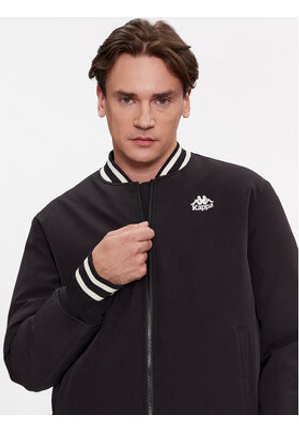 Kappa Kurtka bomber Authentic Gomin 331H2MW Czarny Comfort Fit. Kolor: czarny. Materiał: syntetyk