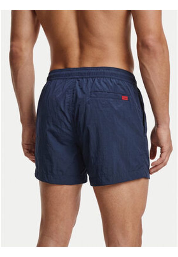 Hugo - HUGO Szorty kąpielowe Dominica 50493450 Granatowy Regular Fit. Kolor: niebieski. Materiał: syntetyk