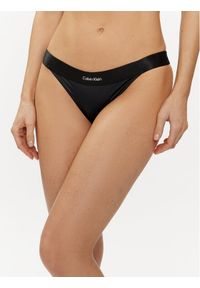 Calvin Klein Swimwear Dół od bikini KW0KW02361 Czarny. Kolor: czarny. Materiał: syntetyk