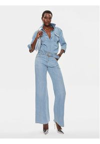 Pinko Kombinezon Turano 102893 A1JN Niebieski Regular Fit. Kolor: niebieski. Materiał: jeans, bawełna #3