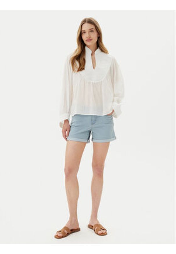 Noisy may - Noisy May Szorty jeansowe Debby 27032491 Niebieski Slim Fit. Kolor: niebieski. Materiał: bawełna