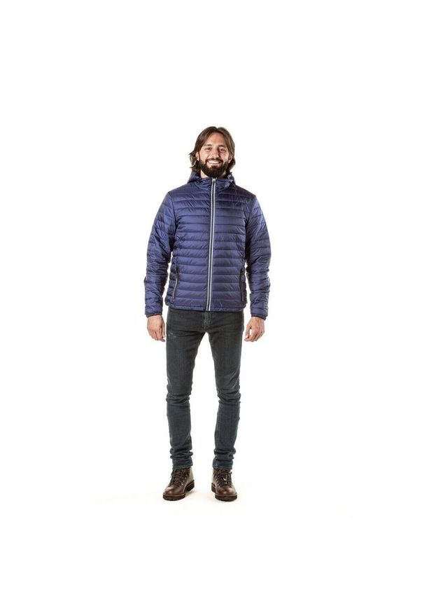 Kurtka puchowa Tucano Urbano Reggio. Kolor: niebieski. Materiał: puch