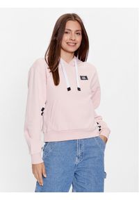 Vans Bluza Boom Boom Check It Hoodie VN00045D Różowy Regular Fit. Kolor: różowy. Materiał: bawełna #1