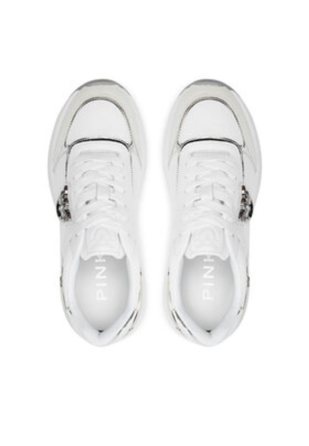 Pinko Sneakersy Gem 01 SS0019 P027 Biały. Kolor: biały. Materiał: materiał